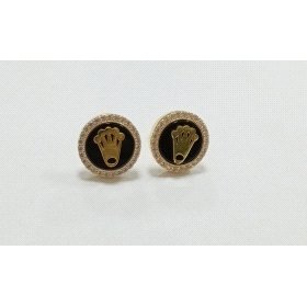 PENDIENTES O.A ROLEX  Y PIEDRAS PRESION                               