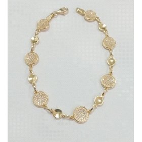 PULSERA SRA. ORO AMARILLO PIEDRA                                      
