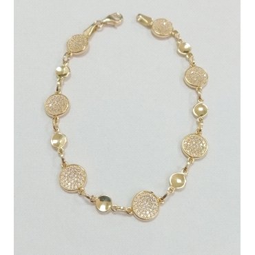 PULSERA SRA. ORO AMARILLO PIEDRA                                      
