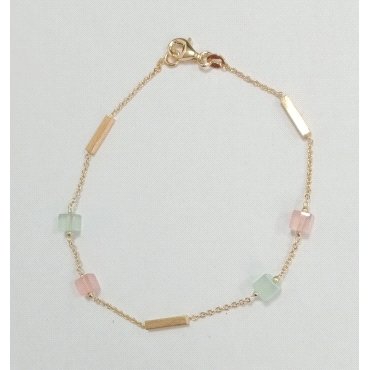 PULSERA SRA. ORO AMARILLO PIEDRA                                      