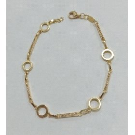 PULSERA SRA. ORO AMARILLO PIEDRA                                      