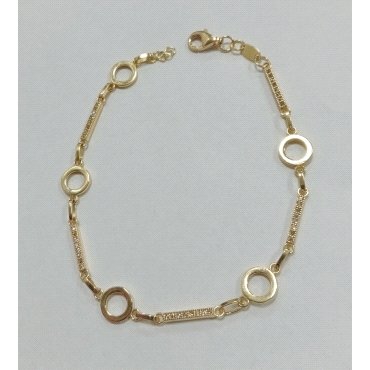 PULSERA SRA. ORO AMARILLO PIEDRA                                      