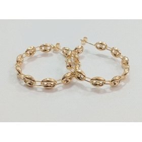 PENDIENTES ARO ORO AMARILLO BARCO                                     