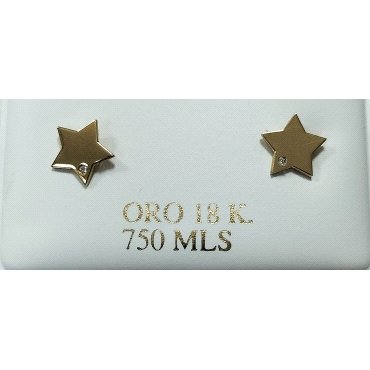 PENDIENTES ORO AMARILLO PIEDRA                                        