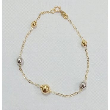 PULSERA SRA. ORO BICOLOR                                              