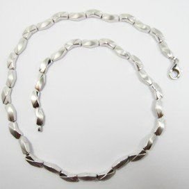 GARGANTILLA ORO BLANCO ITALIANA LISA