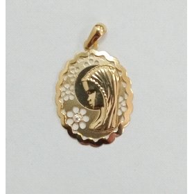 MEDALLAS ORO AMARILLO PIEDRA                                          