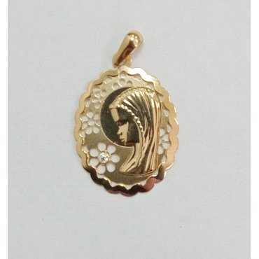 MEDALLAS ORO AMARILLO PIEDRA                                          
