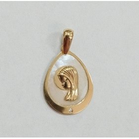 MEDALLAS ORO AMARILLO PIEDRA                                          