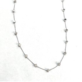 GARGANTILLA ORO BLANCO ROMBOS                                         