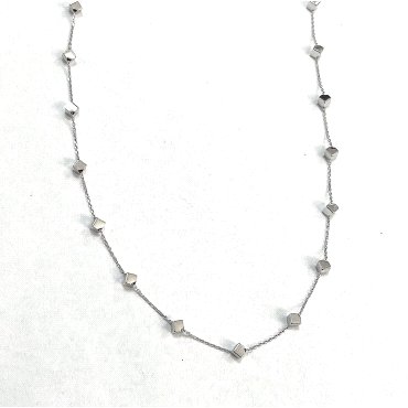GARGANTILLA ORO BLANCO ROMBOS                                         