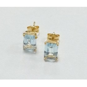PENDIENTES ORO AMARILLO PIEDRA                                        