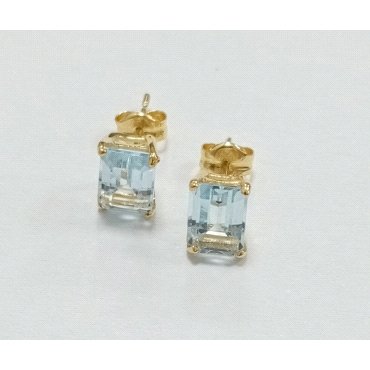 PENDIENTES ORO AMARILLO PIEDRA                                        