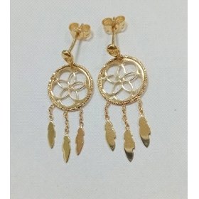 PENDIENTES ORO AMARILLO ATRAPASUEÑOS                                  
