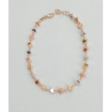 PULSERA SRA. ORO TRICOLOR                                             