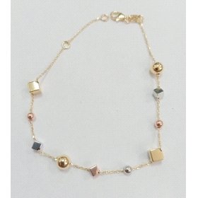 PULSERA SRA. ORO TRICOLOR                                             
