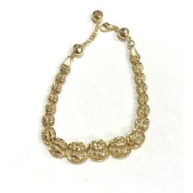 PULSERA SRA. ORO AMARILLO PIEDRA                                      