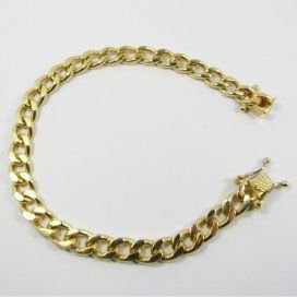 PULSERAS CABALLERO ORO AMARILLO