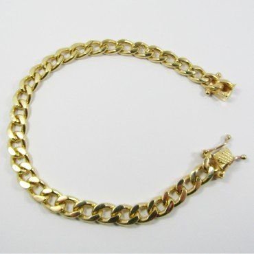 PULSERAS CABALLERO ORO AMARILLO