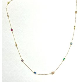 GARGANTILLA ORO AMARILLO PIEDRA                                       