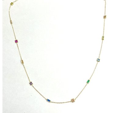 GARGANTILLA ORO AMARILLO PIEDRA                                       