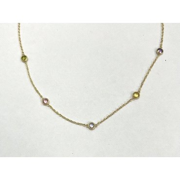 GARGANTILLA ORO AMARILLO PIEDRA                                       