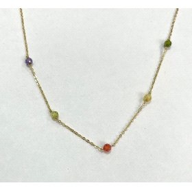 GARGANTILLA ORO AMARILLO PIEDRA                                       