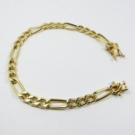 PULSERAS CABALLERO ORO AMARILLO