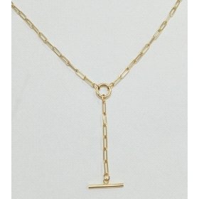 GARGANTILLA  LARIAT ORO AMARILLO ESLABONES                            