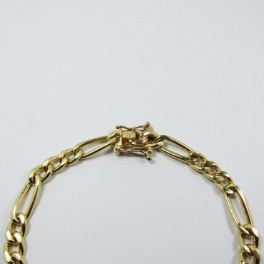 PULSERAS CABALLERO ORO AMARILLO