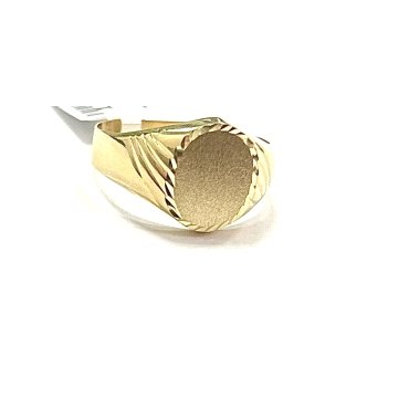 SELLO NIÑO AMARILLO HUECO TALLADO CABEZA OVAL 7X10MM                  