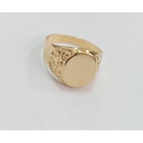 SELLO CABALLERO ORO AMARILLO SEMI HUECO                               