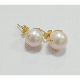 PENDIENTES NIÑA ORO AMARILLO PERLA                                    