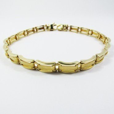 PULSERAS CABALLERO ORO AMARILLO ITALIANO
