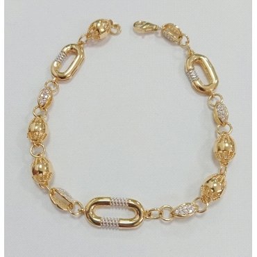 PULSERA SRA. ORO BICOLOR                                              