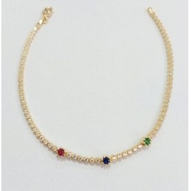 PULSERA SRA. ORO AMARILLO PIEDRA                                      