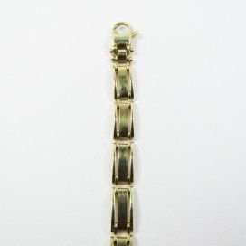 PULSERAS CABALLERO ORO AMARILLO ITALIANO