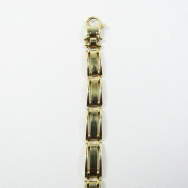 PULSERAS CABALLERO ORO AMARILLO ITALIANO