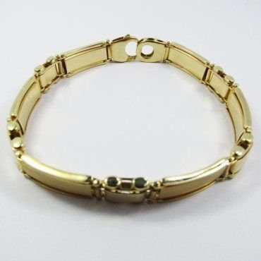 PULSERAS CABALLERO ORO AMARILLO ITALIANO