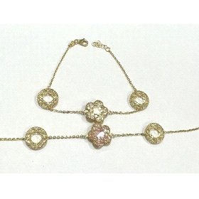 PULSERA SRA. ORO AMARILLO PIEDRA                                      