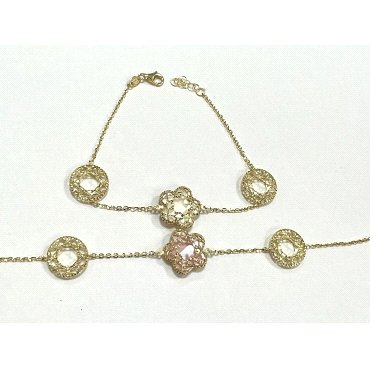 PULSERA SRA. ORO AMARILLO PIEDRA                                      