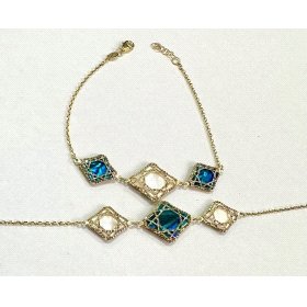 PULSERA SRA. ORO AMARILLO PIEDRA                                      