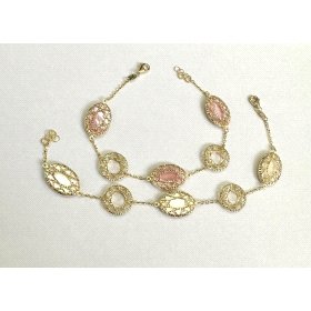 PULSERA SRA. ORO AMARILLO PIEDRA                                      