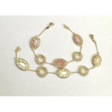 PULSERA SRA. ORO AMARILLO PIEDRA                                      