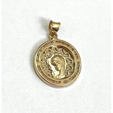 MEDALLAS ORO AMARILLO PIEDRA                                          