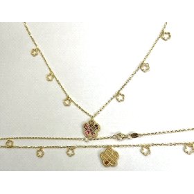 GARGANTILLA ORO AMARILLO PIEDRA                                       