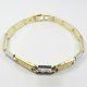 PULSERAS CABALLERO ORO BICOLOR ITALIANO