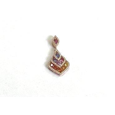 COLGANTE ORO ROSA  CON BR 0.28 CCT0.94                                