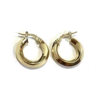 PENDIENTES ARO ORO AMARILLO LISA                                      