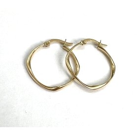 PENDIENTES ARO ORO AMARILLO LISA                                      
